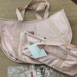 Thirty One Pink tote bag and tiny utility tote bundle